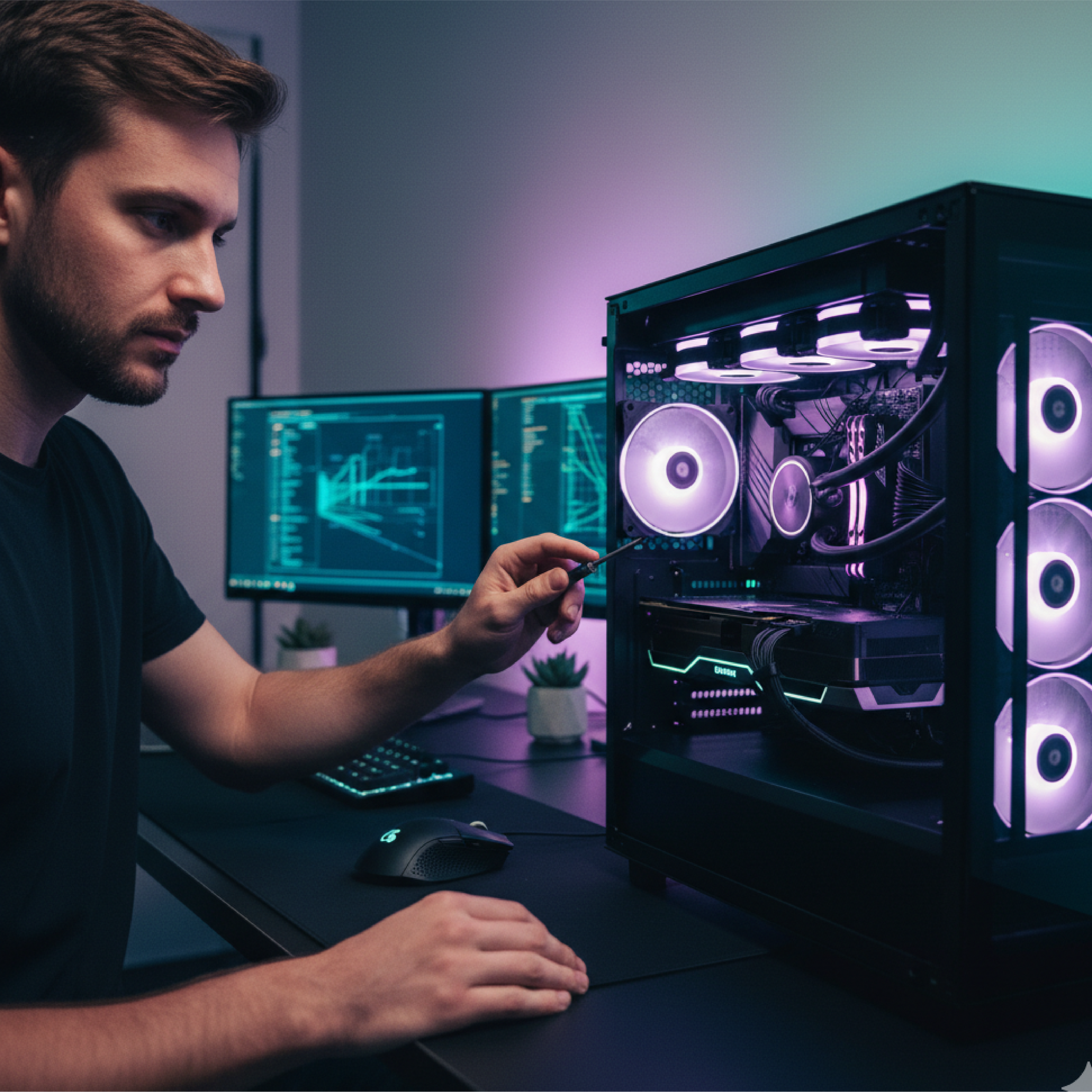 PC builds, setups, and hardware deep dives